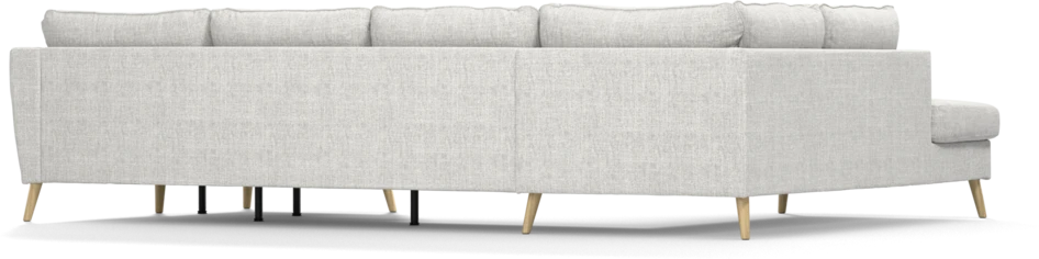 County - 3-sits soffa med divan vänster och schäslong höger - Grå