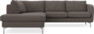 Madison - 2-sits soffa med divan vänster - Grå