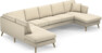 Eden - 3-sits soffa med divan vänster och schäslong höger - Beige