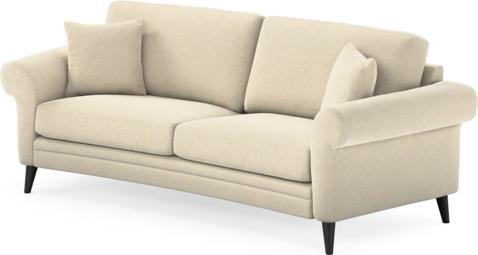 Eden - 2,5-sits soffa svängd - Beige