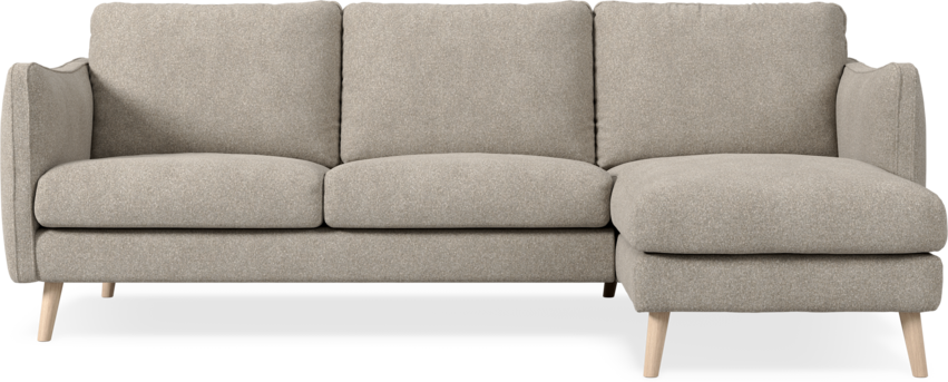 Madison Lux - 2-sits soffa med schäslong höger - Vit