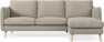 Madison Lux - 2-sits soffa med schäslong höger - Vit
