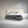County - 2,5-sits soffa med divan höger - Grå