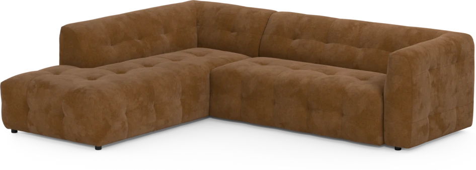 Bella - 3-sits soffa med divan vänster - Orange