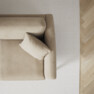 Eden - 2,5-sits svängd - Beige