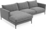 Impression Delux - 3-sits soffa med schäslong vänster - Grå