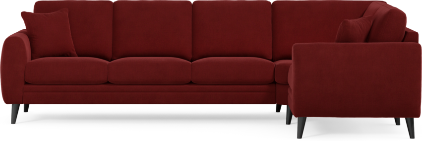Eden - Hörnsoffa, 3+1-sits - Röd
