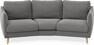 Madison - 3-sits soffa svängd, 70 cm - Grå