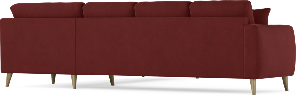 Eden - Hörnsoffa, 3+3-sits - Röd