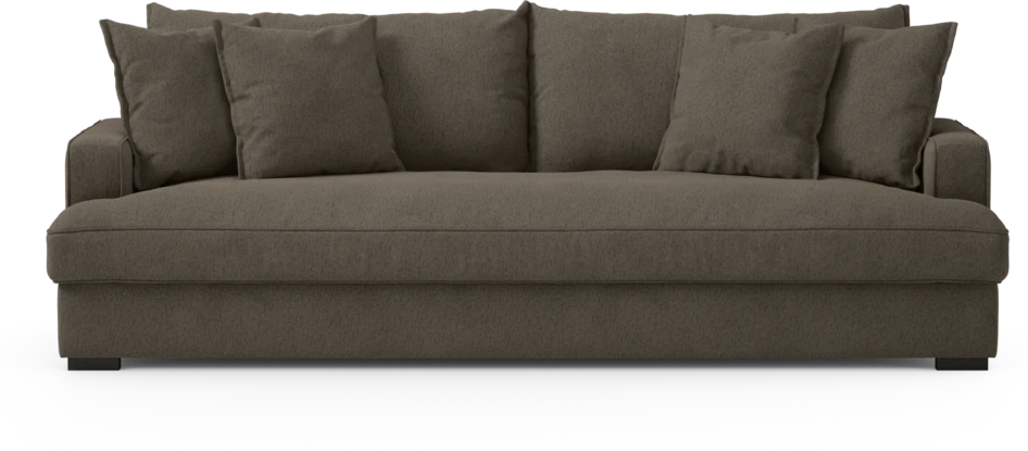 Mila - 4-sits soffa, hel dyna - Brun