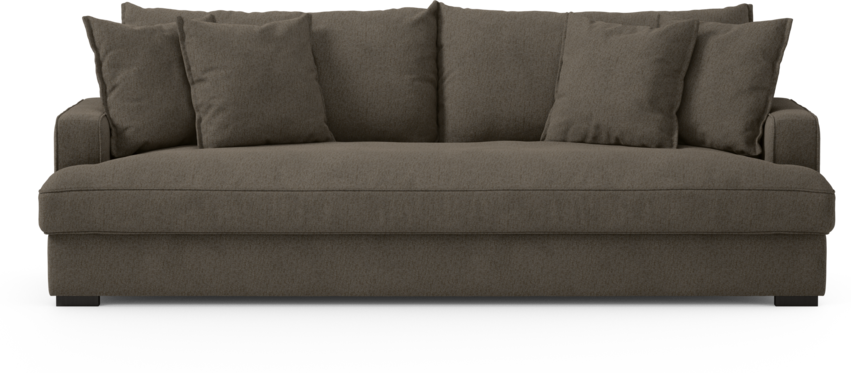 Mila - 4-sits soffa, hel dyna - Brun