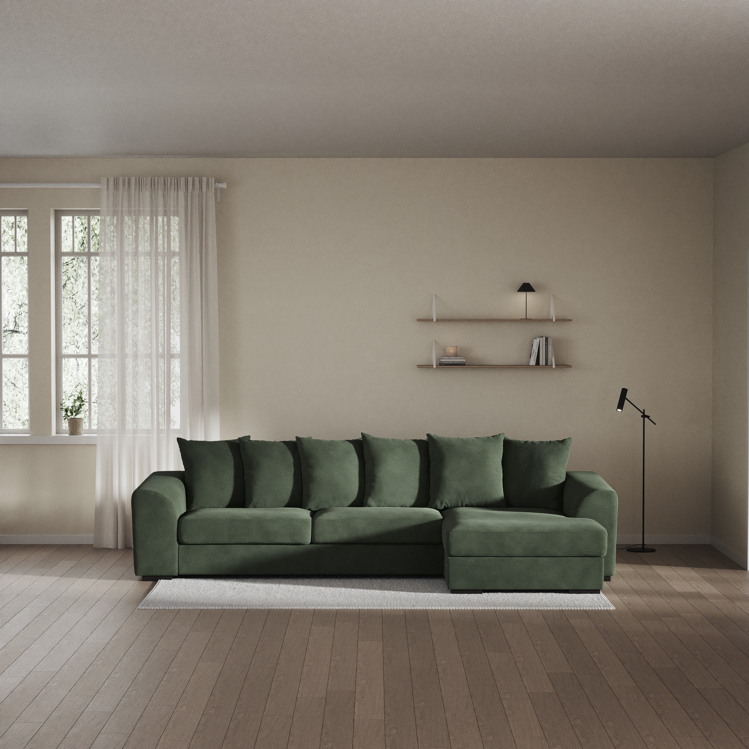 Town - 3-sits soffa med schäslong höger - inspiration