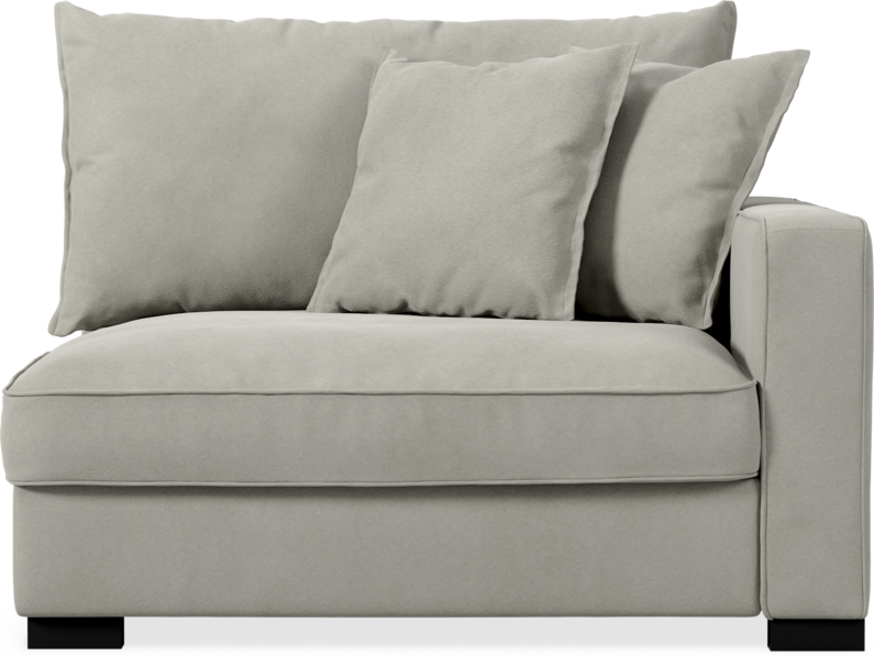 Rossi - 1,5-sits med armstöd höger - Grå