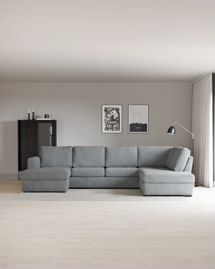 Friday - 3-sits soffa med schäslong vänster och divan höger - inspiration