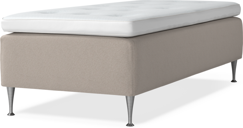 Delux Dream - Ramsäng, enkelsäng med bäddmadrass - Beige