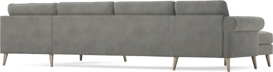 Bridge - 3-sits soffa med schäslong vänster och divan höger - Grå