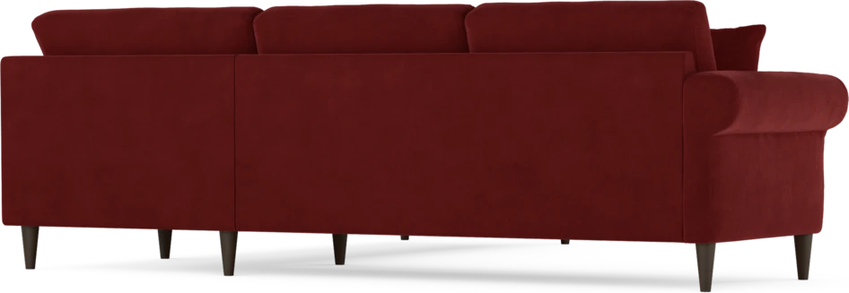 Eden - Hörnsoffa, 2,5+2,5-sits - Röd
