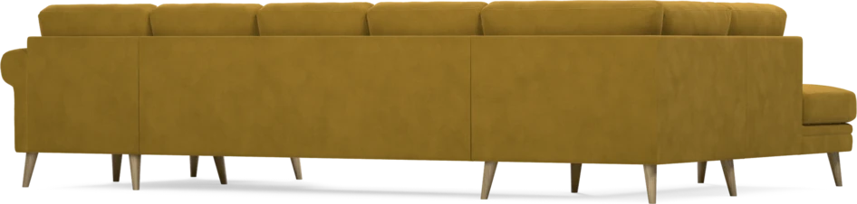 Eden - 3-sits soffa med divan vänster och schäslong höger - Gul