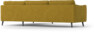 Madison Lux - 3-sits soffa med divan höger - Gul