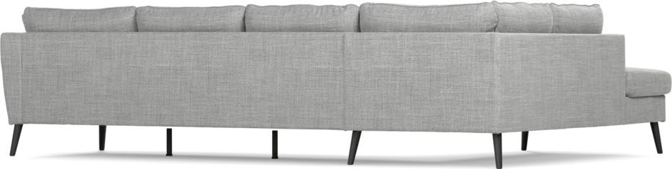 County - 3-sits soffa med divan vänster - Grå