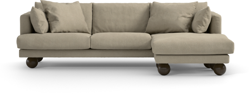 Harper - 4-sits med schäslong höger  - Beige