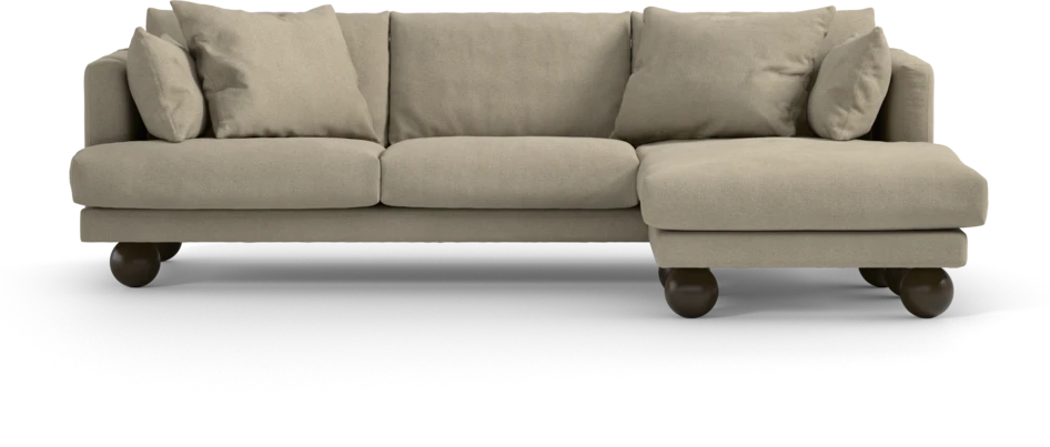Harper - 4-sits med schäslong höger  - Beige