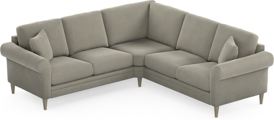 Eden - Hörnsoffa, 2+2-sits - Brun