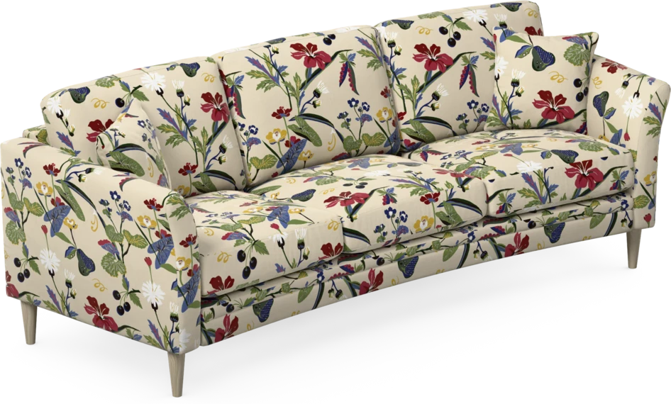 Eden - 3-sits soffa svängd - Flerfärgad