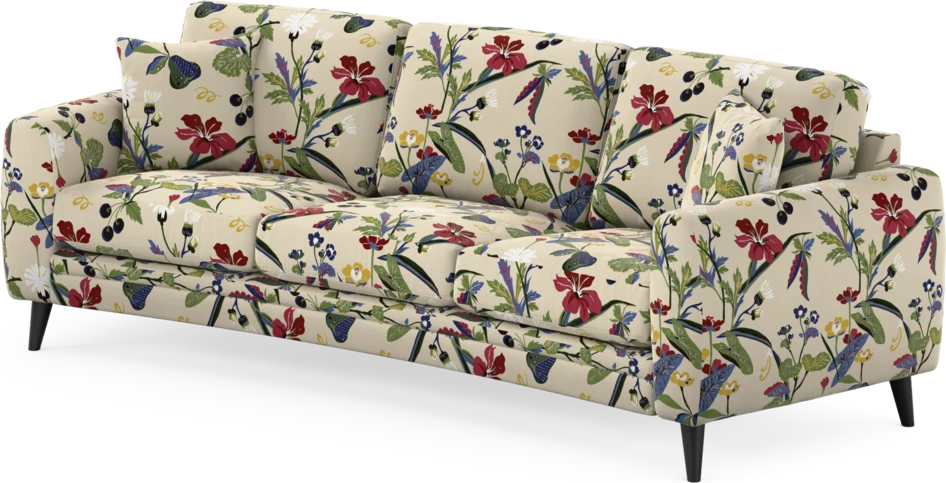 Eden - 3-sits soffa svängd - Flerfärgad