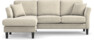 Eden - 2-sits soffa med schäslong - Beige