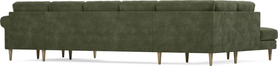 Eden - 3-sits soffa med divan vänster och schäslong höger - Grön