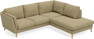Madison - 2-sits soffa med divan höger - Gul