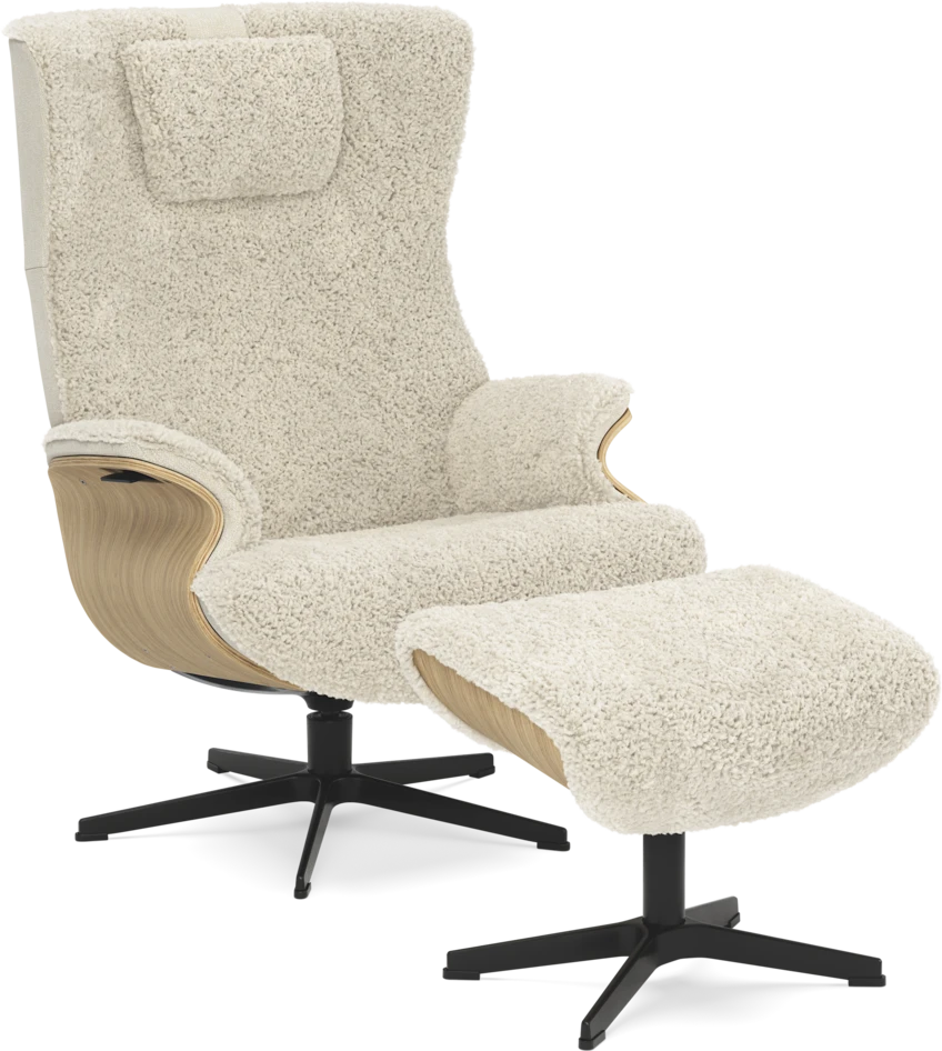 Afterwork - Fåtölj och fotpall - Beige