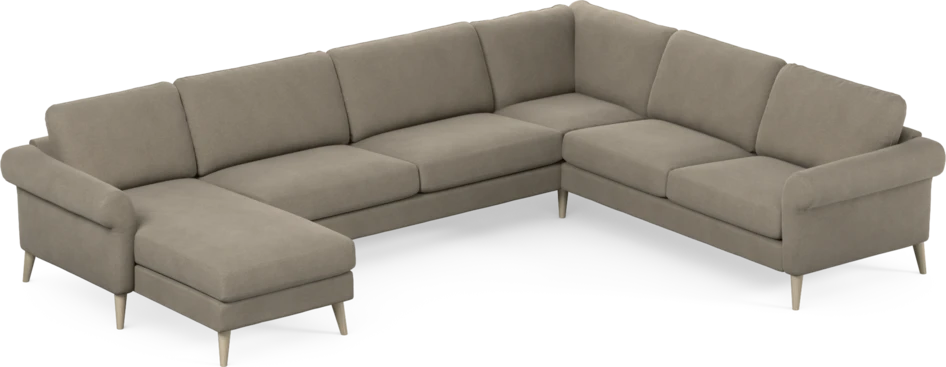 Bridge - Hörnsoffa, 3+2-sits med schäslong vänster - Beige