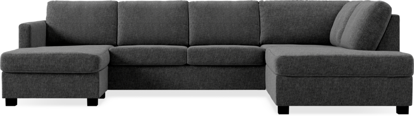 Nevada - 3-sits soffa med schäslong vänster och divan höger - Grå