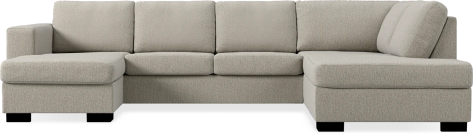Nevada - 3-sits soffa med schäslong vänster och divan höger - Beige