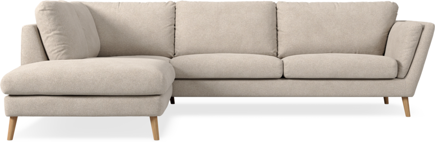Madison Lux - 3-sits soffa med divan vänster - Vit