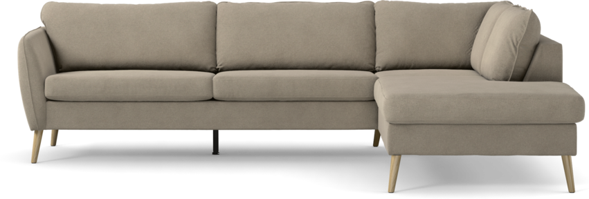 County - 2,5-sits soffa med divan höger - Beige