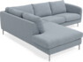 Madison - 2-sits soffa med divan vänster - Blå