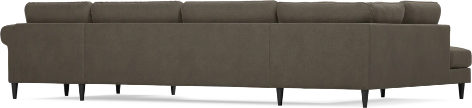 Bridge - 3-sits soffa med divan vänster och schäslong höger - Brun