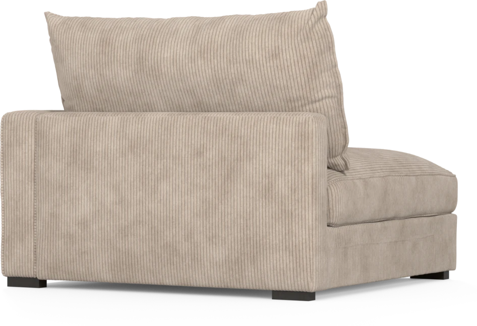 Rossi - 1,5-sits med armstöd höger - Beige