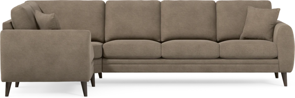 Eden - Hörnsoffa, 1+3-sits - Brun