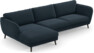 Madison Lux - 3-sits soffa med schäslong vänster - Blå