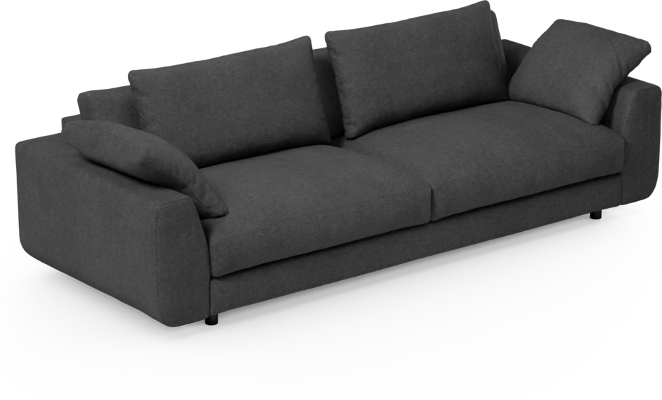 Amie - 4-sits soffa - Svart