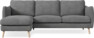 Madison Lux - 2-sits soffa med schäslong vänster - Vit