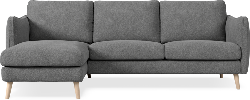Madison Lux - 2-sits soffa med schäslong vänster - Vit