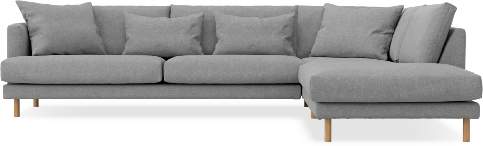Harper - 3-sits soffa med divan höger - Grå