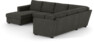 Friday - Hörnsoffa, 3+2-sits med schäslong vänster - Grå