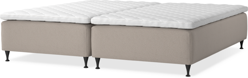 Delux Dream - Ramsäng, dubbelsäng med bäddmadrass - Beige