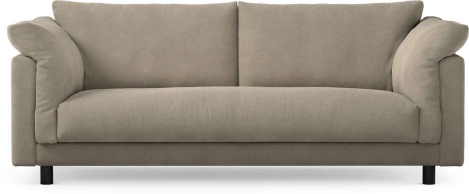 Cherrie - 2,5-sits soffa, hel dyna, fast klädsel - Beige
